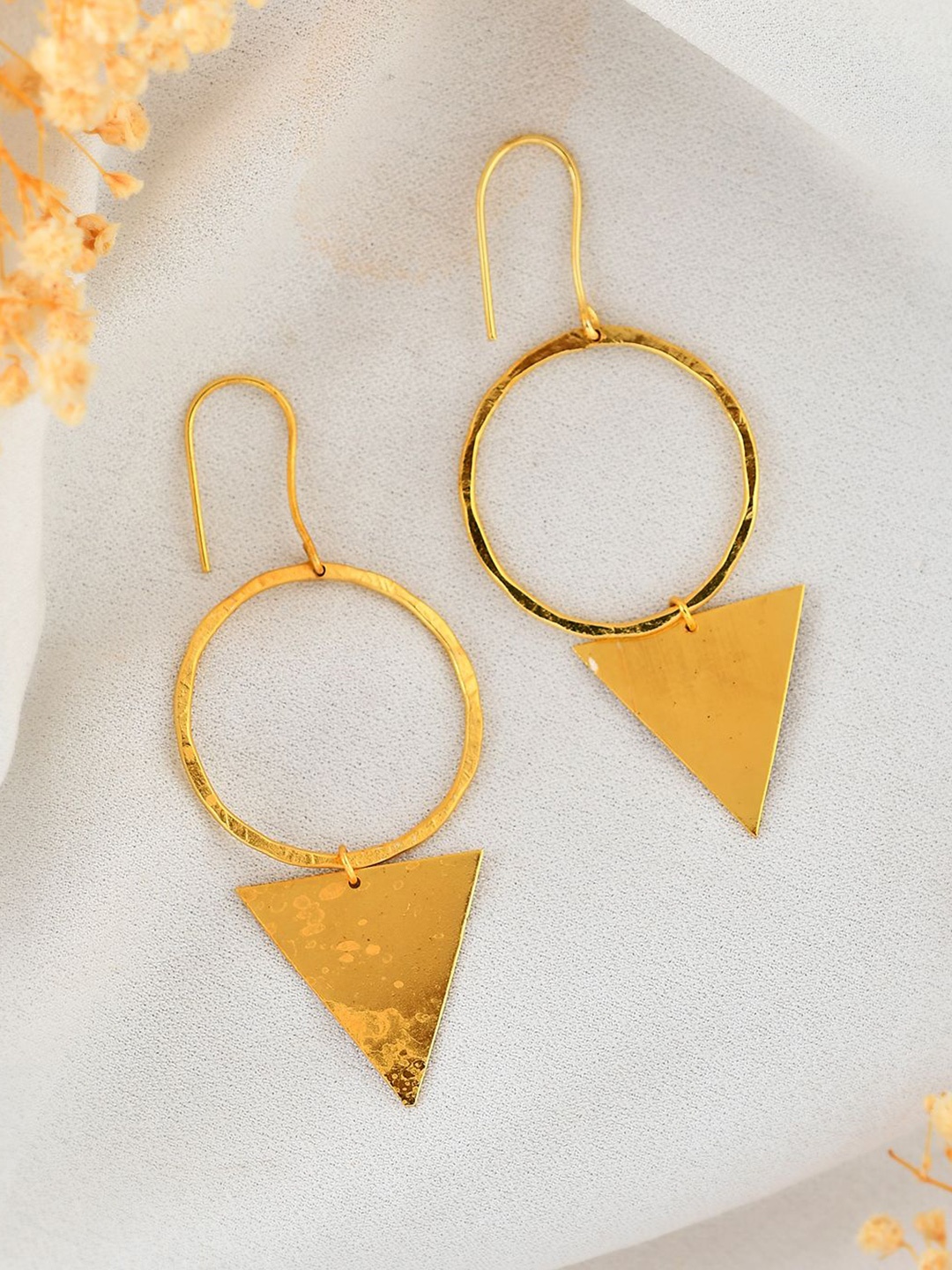 

Silvermerc Designs Gold-Plated Geometric Hoop Earrings