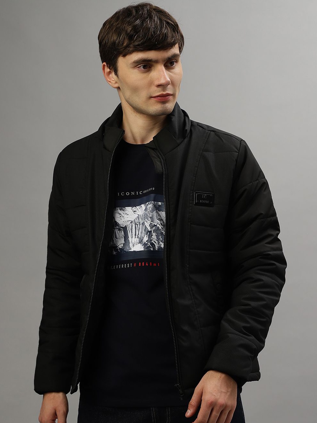 

Iconic Men Hooded Sporty Jacket, Black
