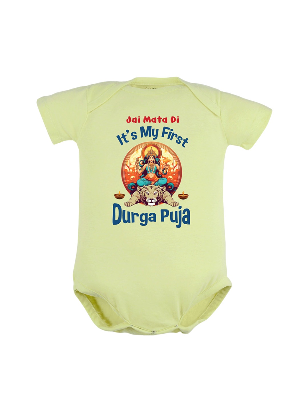 

FFLIRTYGO Infants Printed Pure Cotton Bodysuit, Green