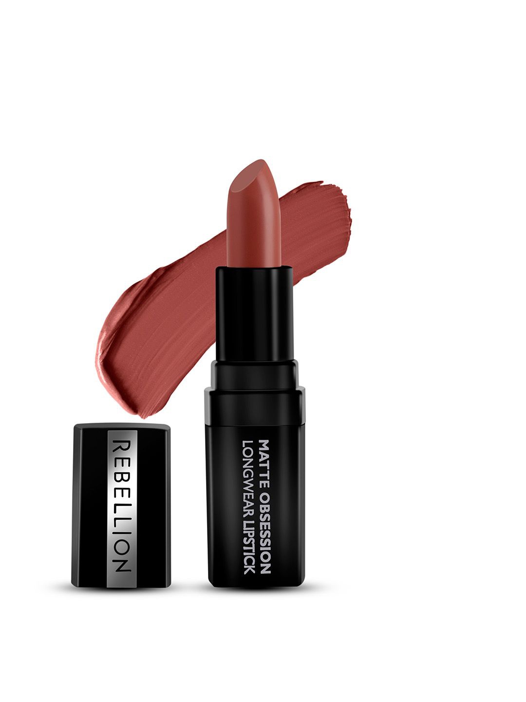 

Rebellion Cosmetics Matte Obsession Long Wear Lipstick 4.2 g - Energetic 01, Brown