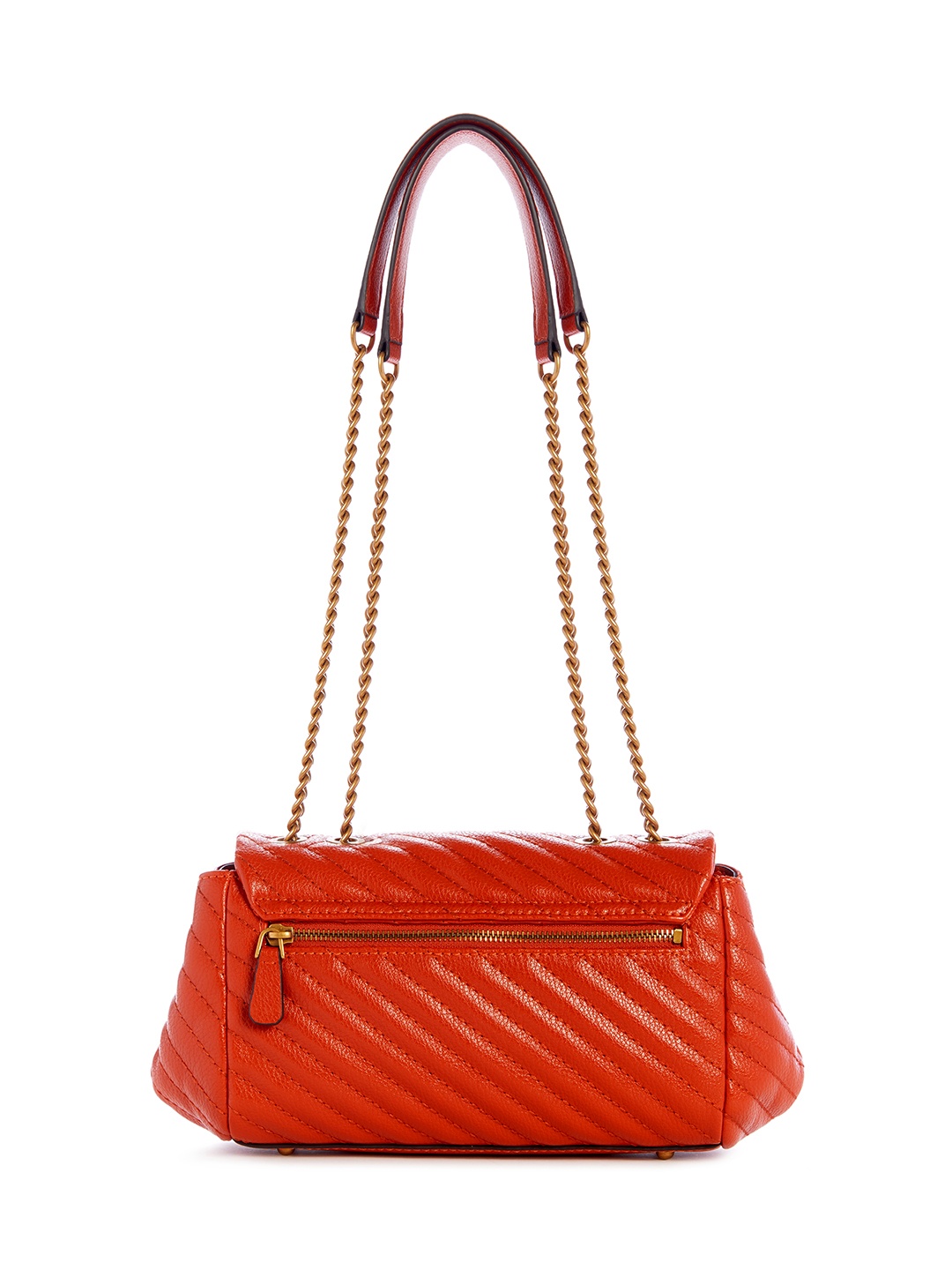 

GUESS Women Textured PU Shoulder Bag with Quilted, Red