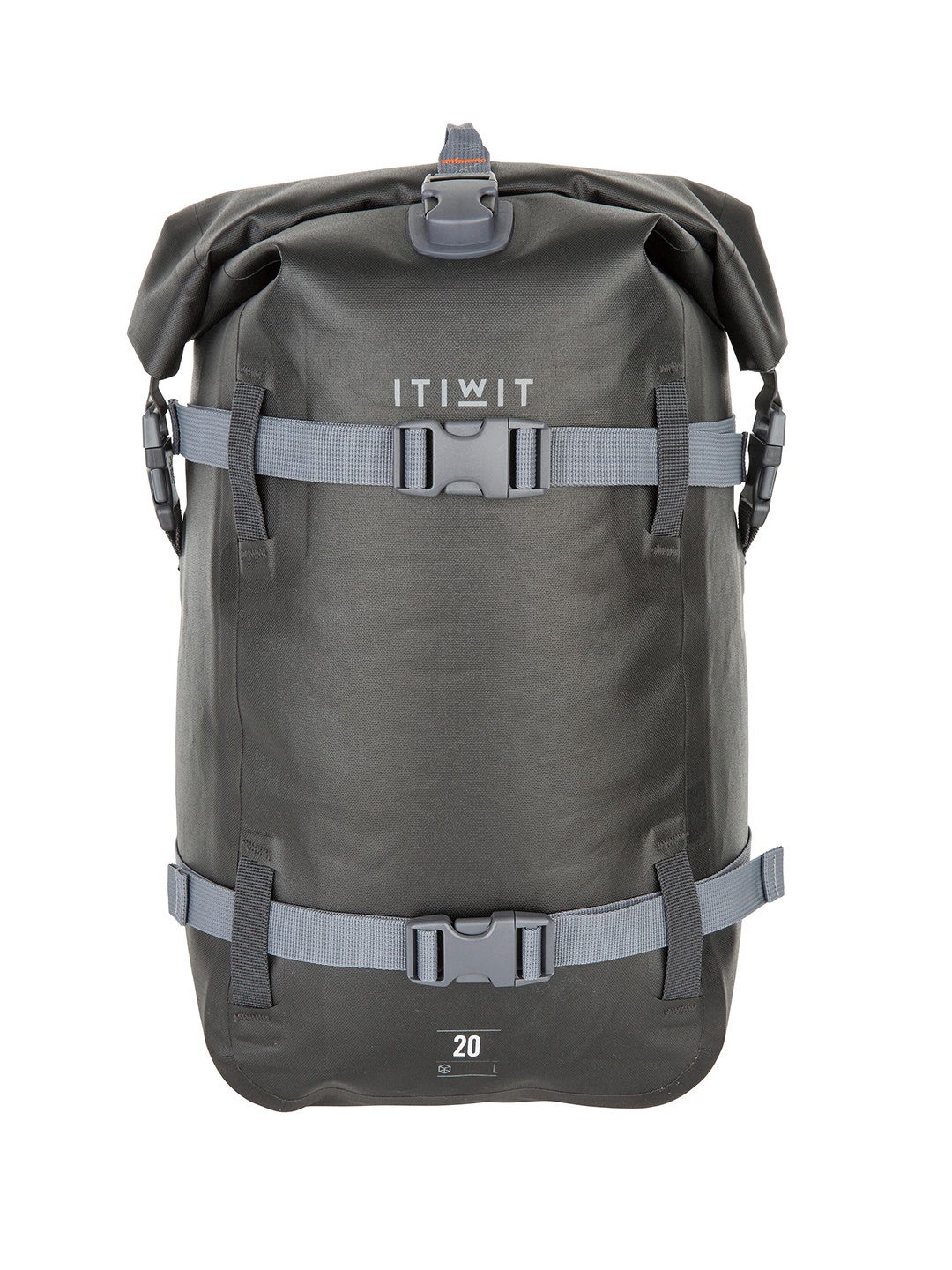 

ITIWIT By Decathlon Unisex Ergonomic Waterproof Dry Backpack 20L, Black