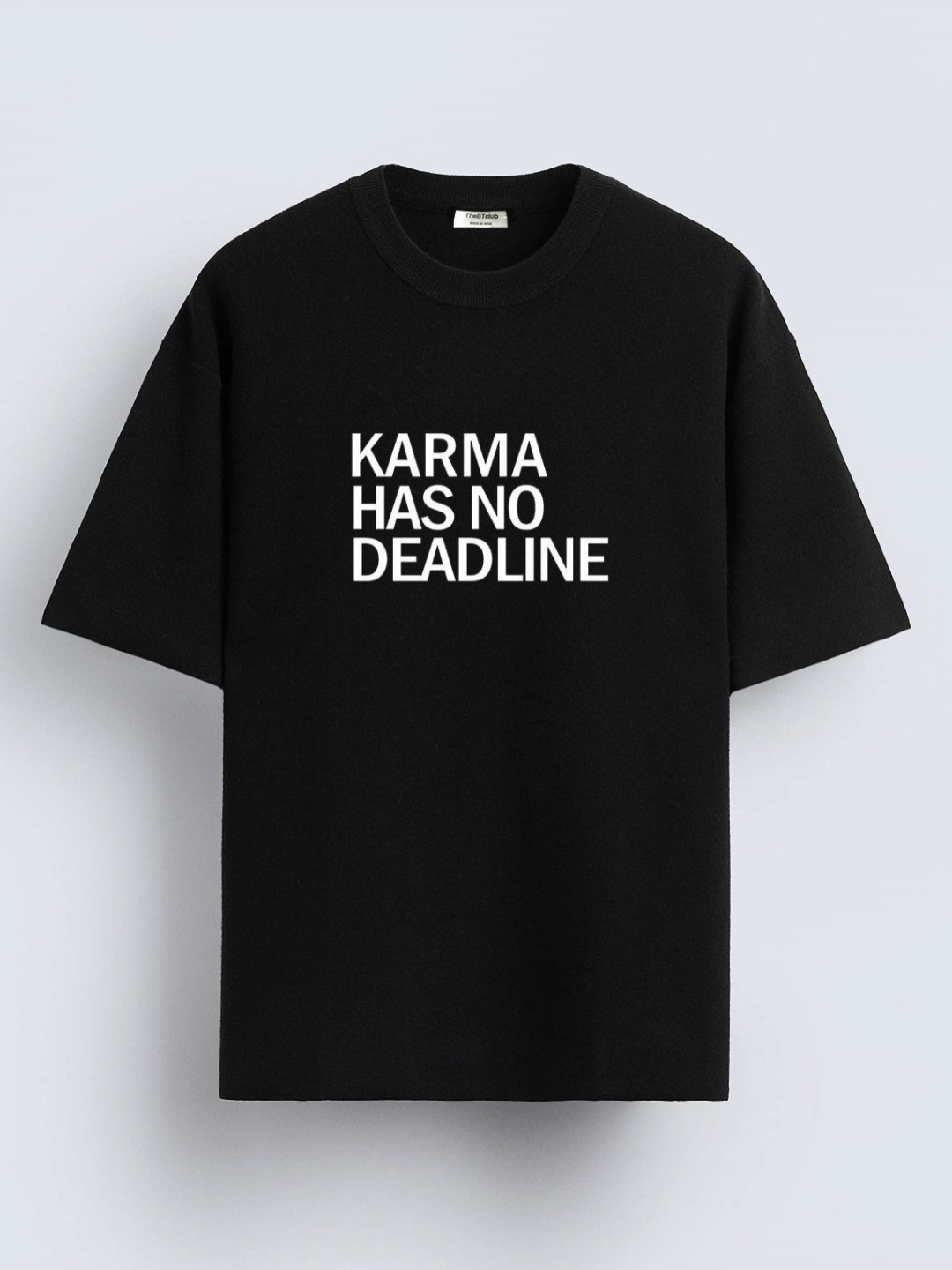 

TheBTclub Men Printed Drop-Shoulder Sleeves Activchill T-shirt, Black