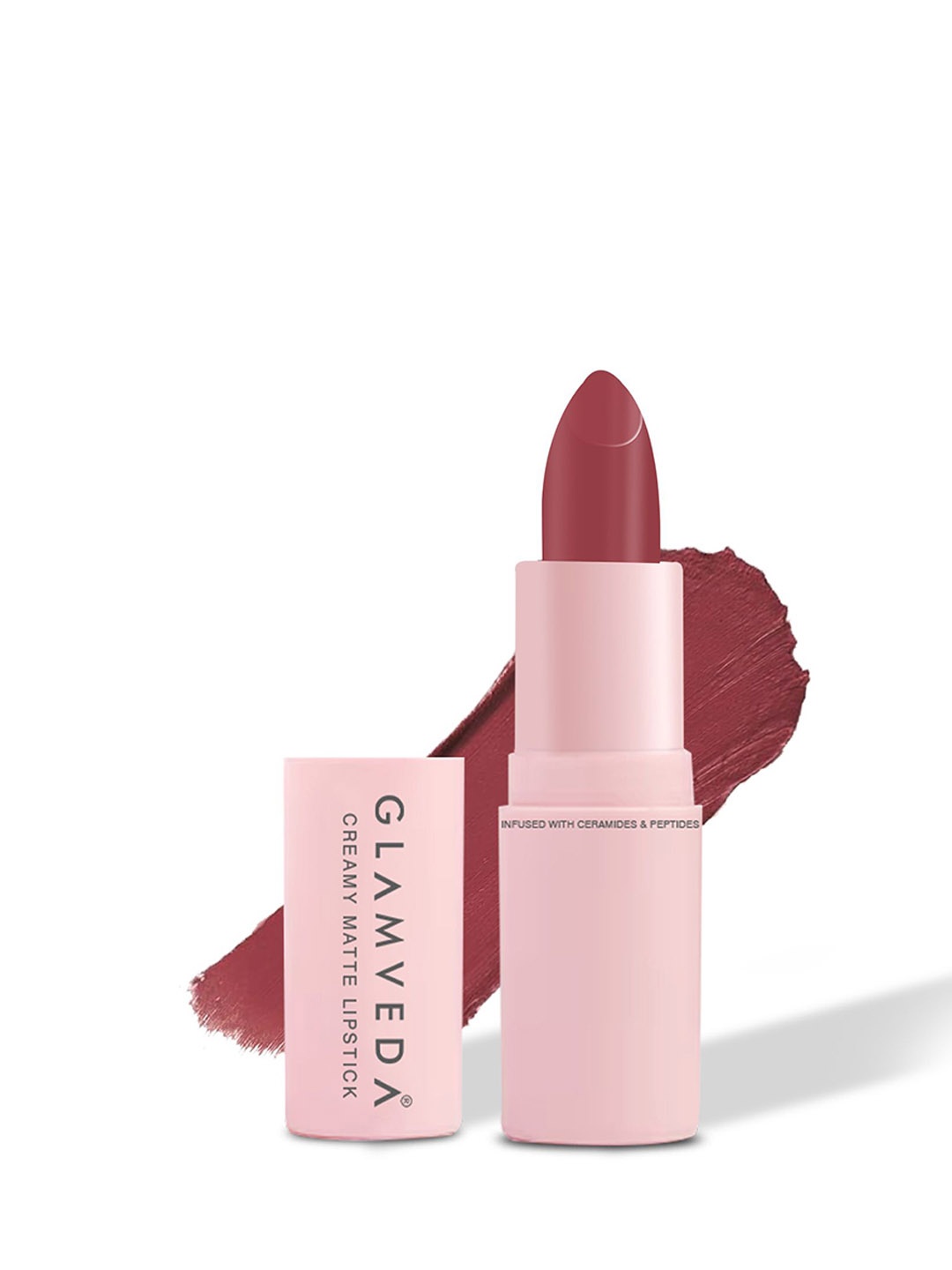 

GLAMVEDA Creamy Matte Long Stay Lipstick with Ceramides - 4.5 g - Impulsive - 304, Pink