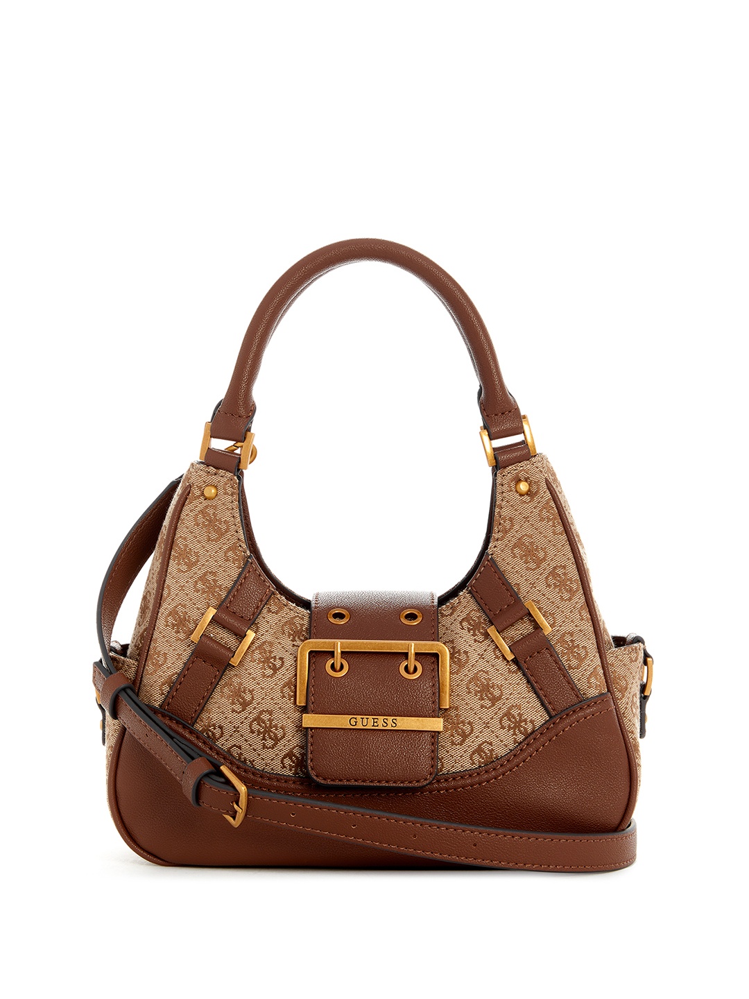 

GUESS Structured Hobo Bag, Brown