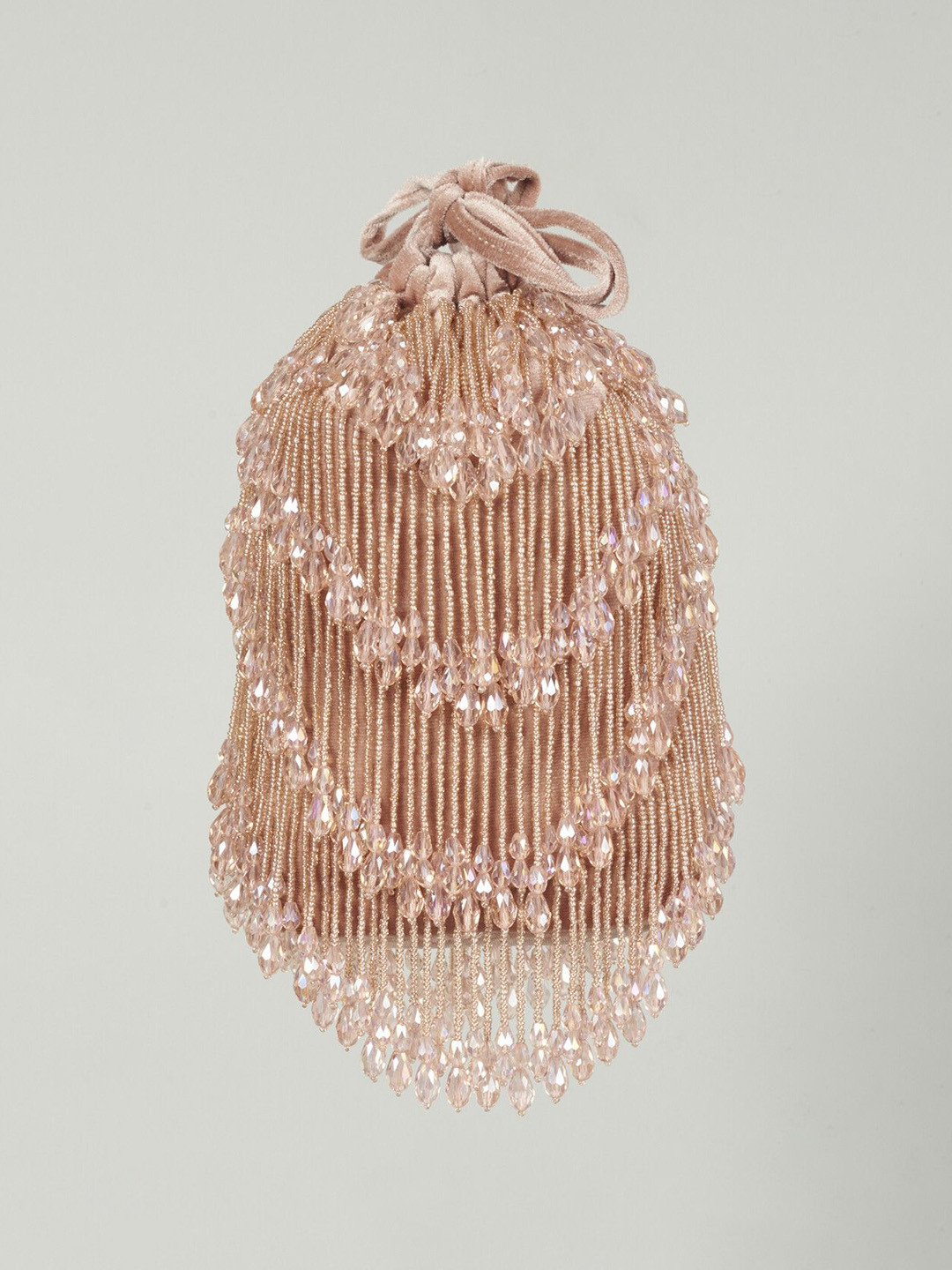 

Aloha by PS Embellished Oversized Bucket Hobo Bag with Fringed, Pink