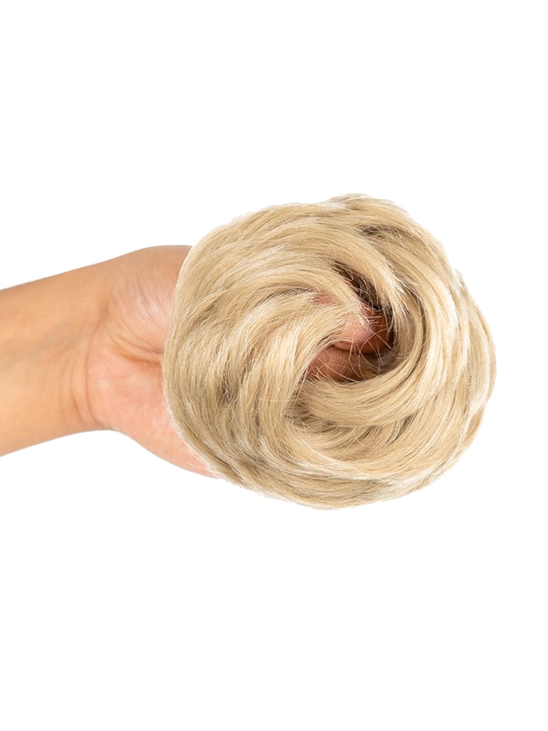 

GEMERIA HAIR Faux Scrunchie Bun - Yellow White, Gold