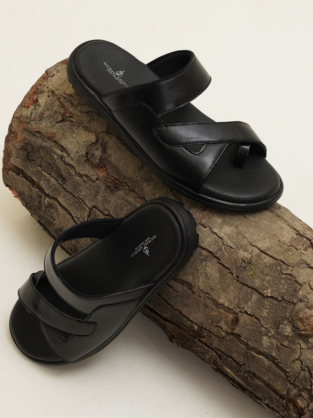

MICHAEL ANGELO Men Comfort Sandal, Black