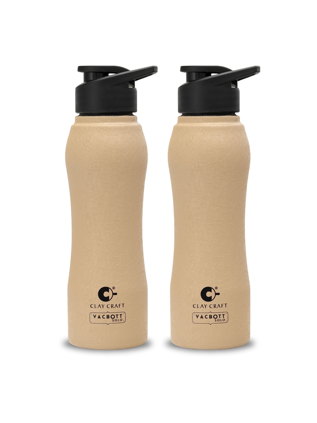 

Clay Craft Vacbott Neo 1000Ml Single-Wall Stainless Steel BIS Approved Water Bottle, Beige