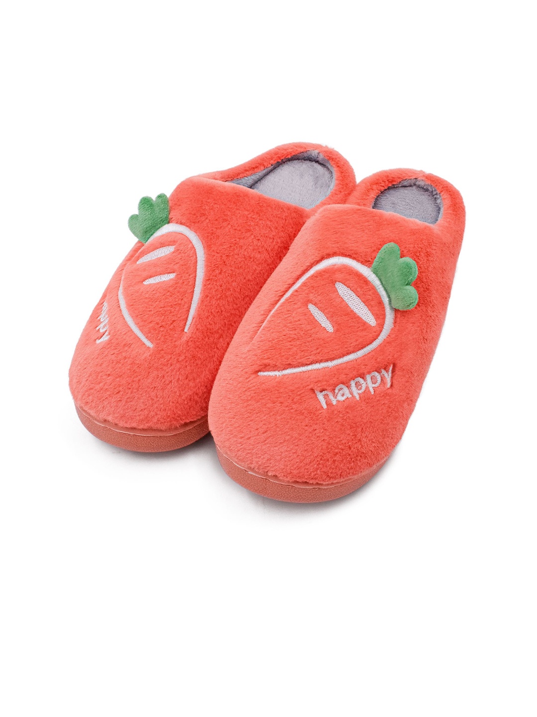 

JENNA Women Room Self Design Slippers, Orange