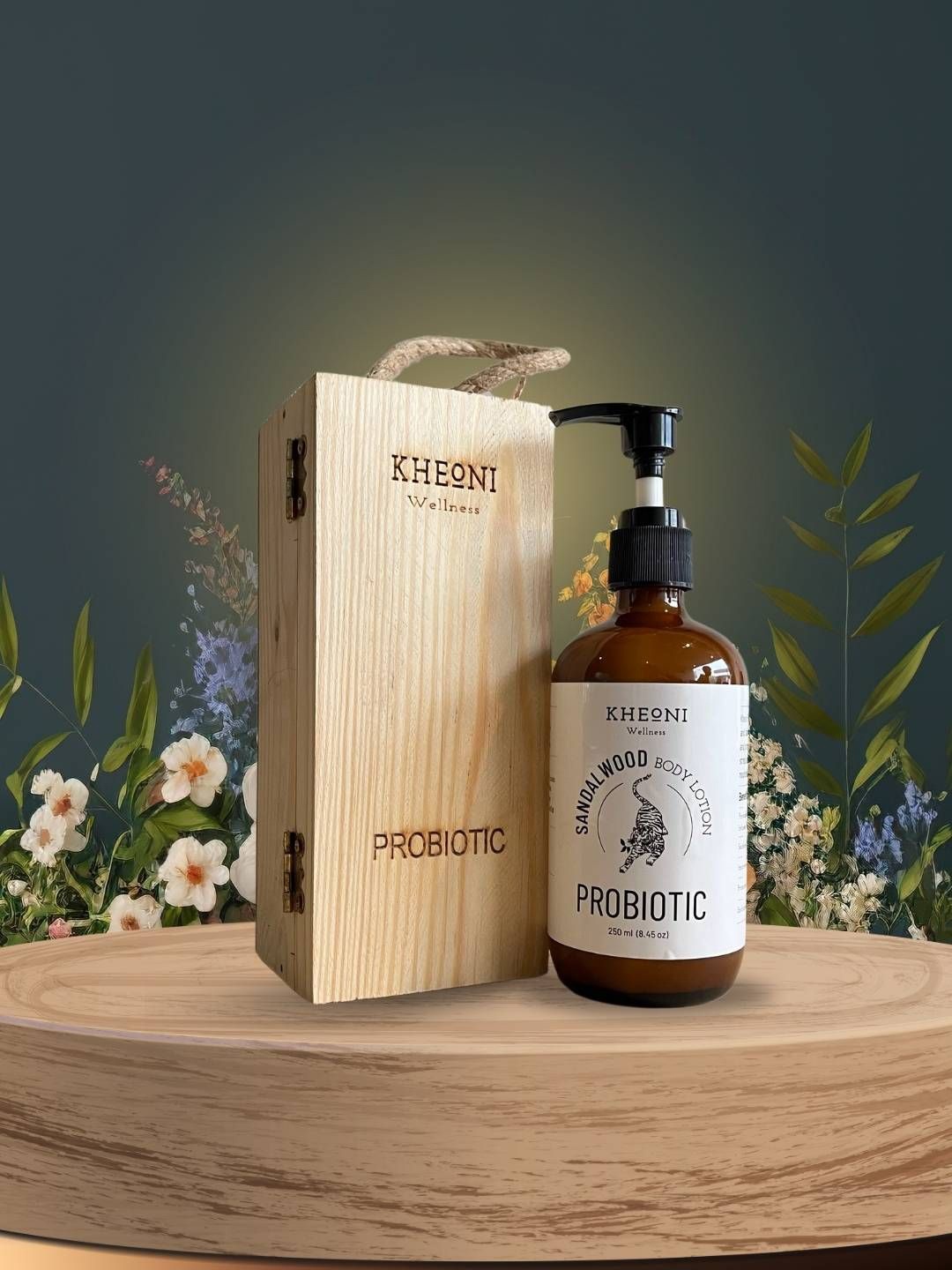 

Kheoni Probiotic Sandalwood Body Lotion- 250 ml, White