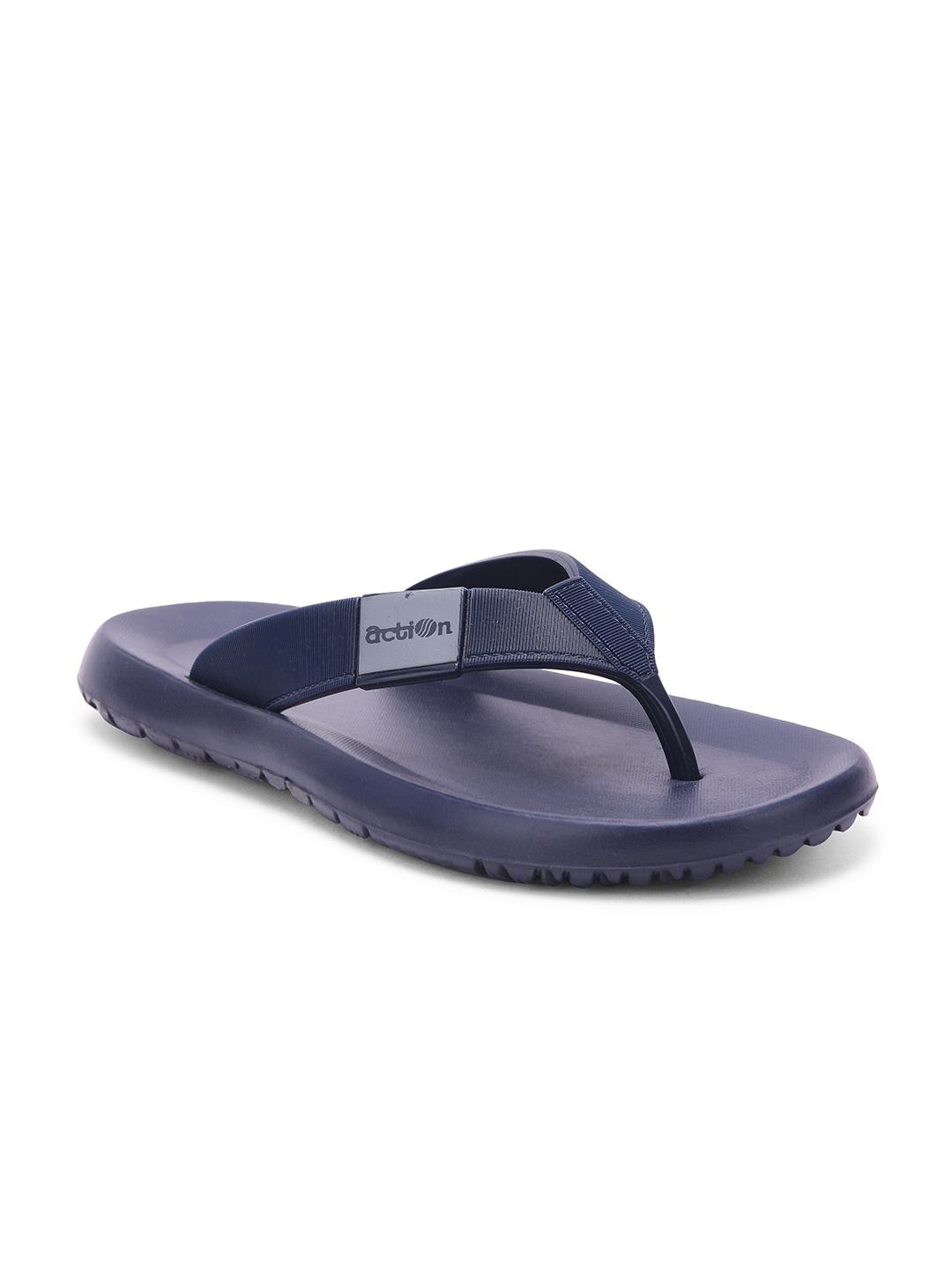 

Action Plus Men Rubber Thong Flip-Flops, Blue