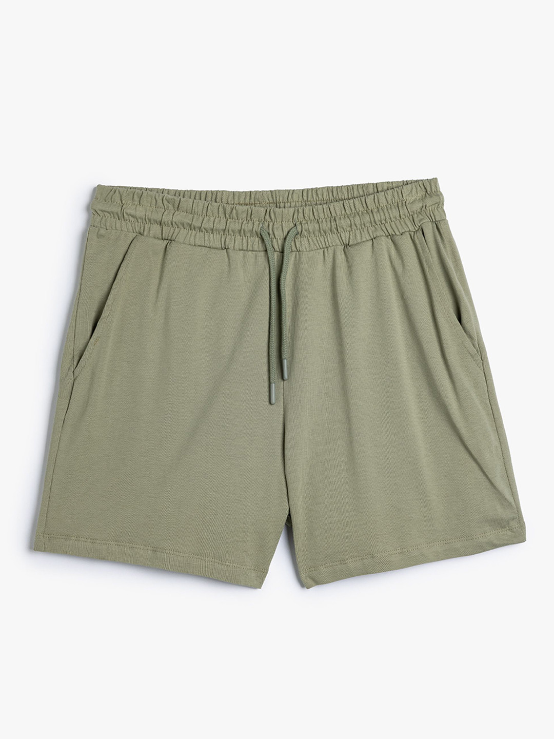 

Koton Men Solid Mid-Rise Regular Shorts, Yellow