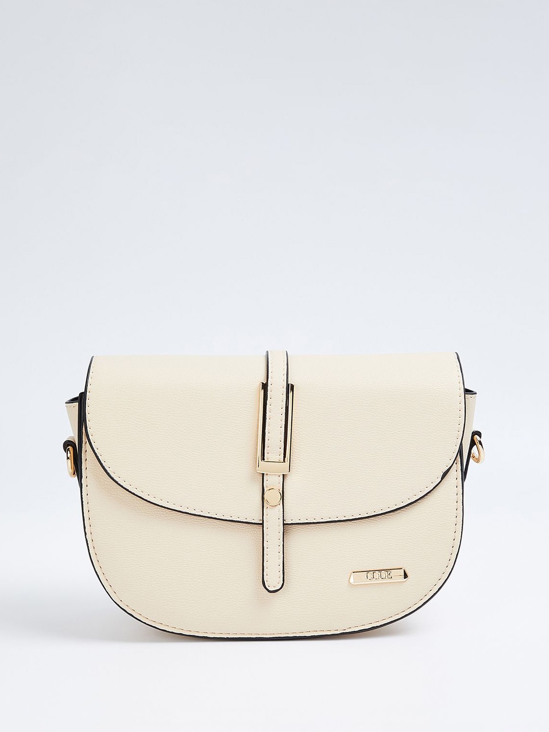 

CODE by Lifestyle Women PU Sling Bag, Beige