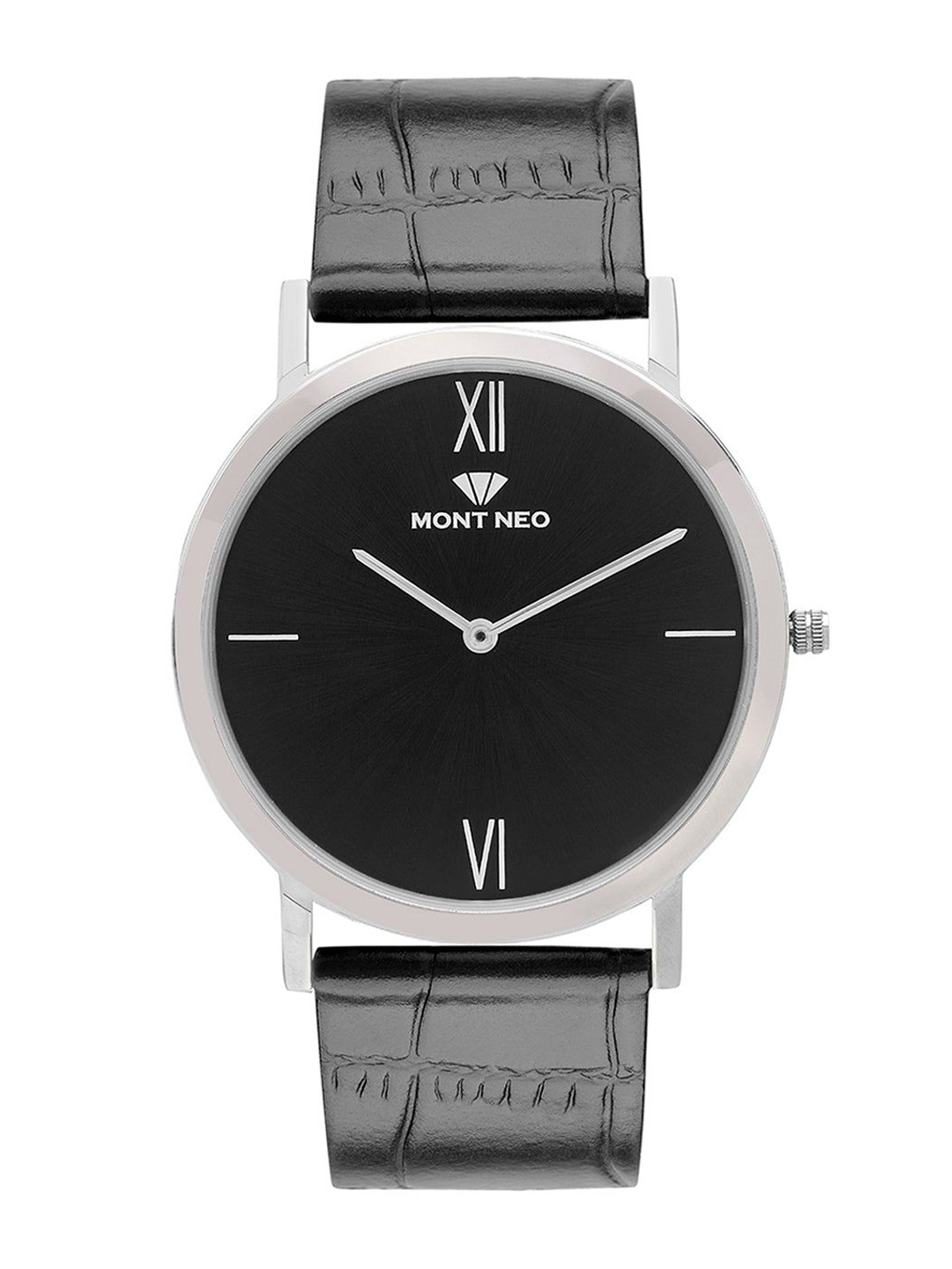 

MONT NEO Men Dial & Leather Straps Watch 8011B-L1104, Black