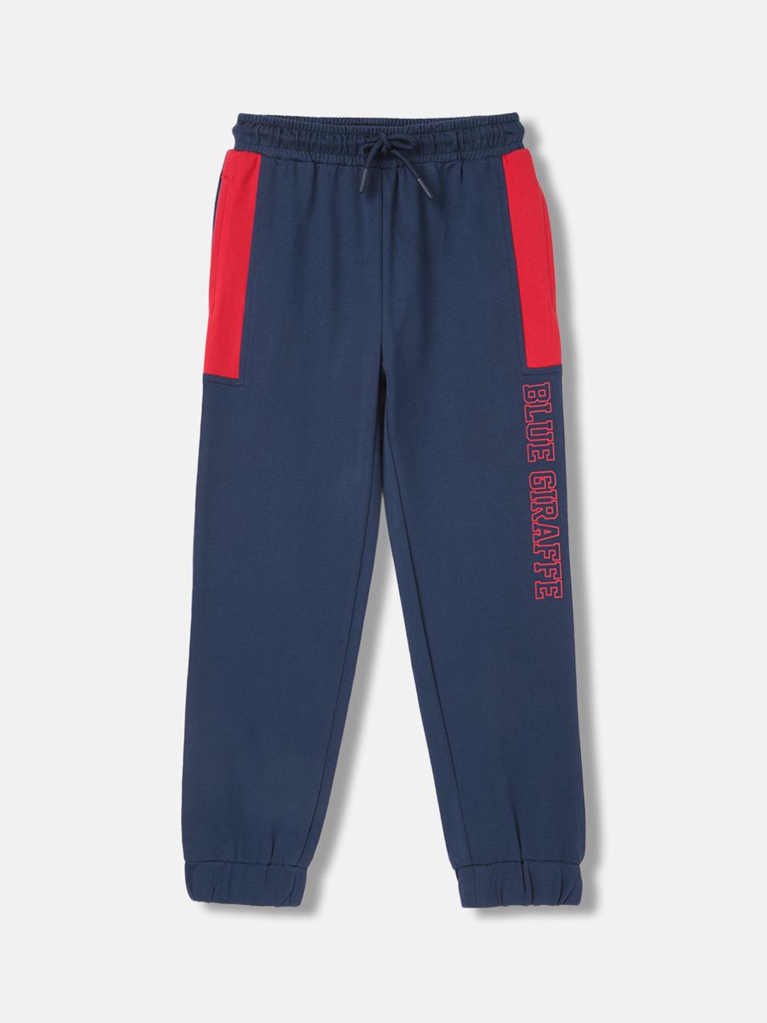 

Blue Giraffe Boys Mid-Rise Joggers, Navy blue