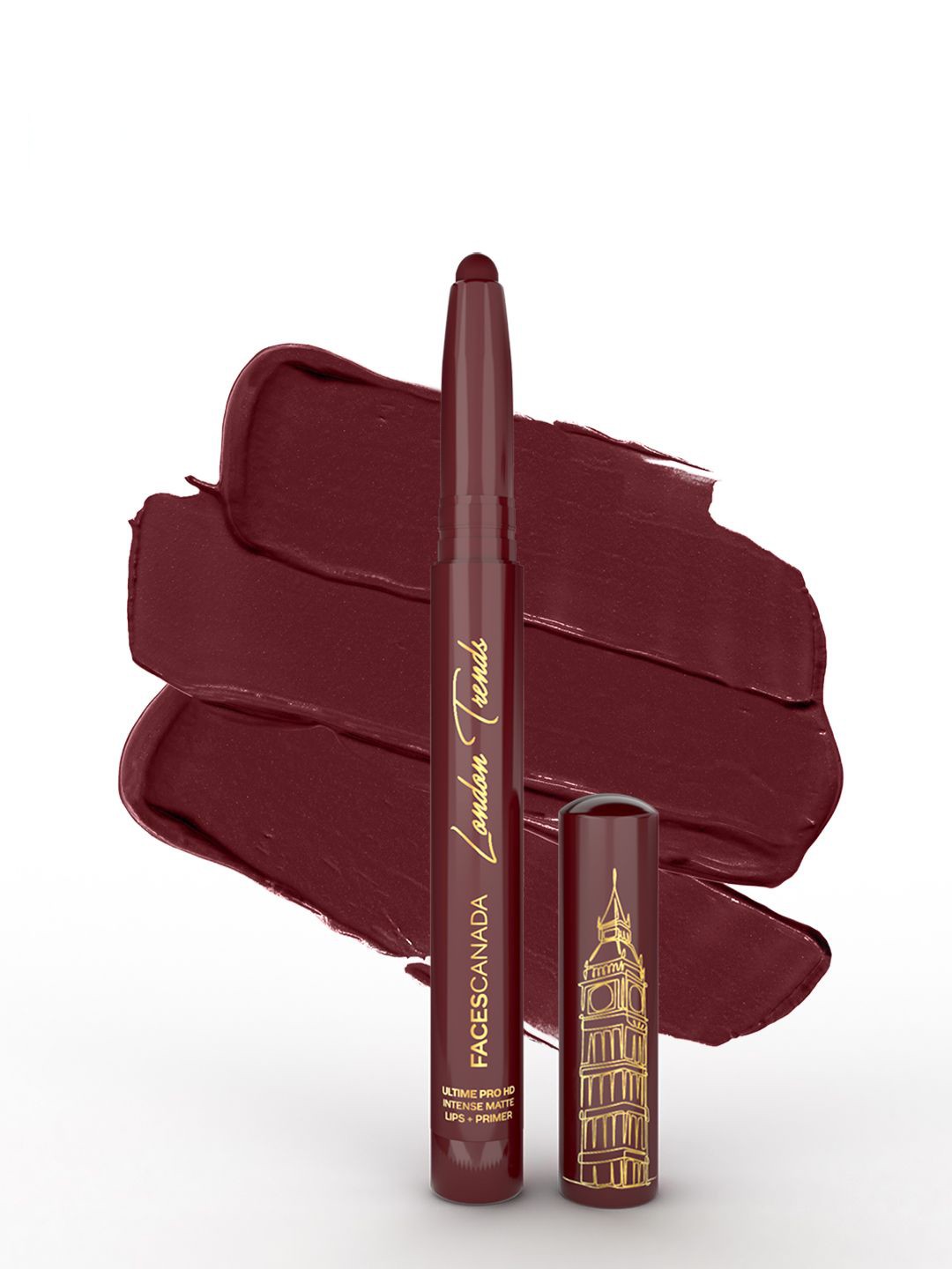 

FACES CANADA Limited Edition Intense Matte Lipstick & Primer- Vibe Check N06- 1.4g, Brown