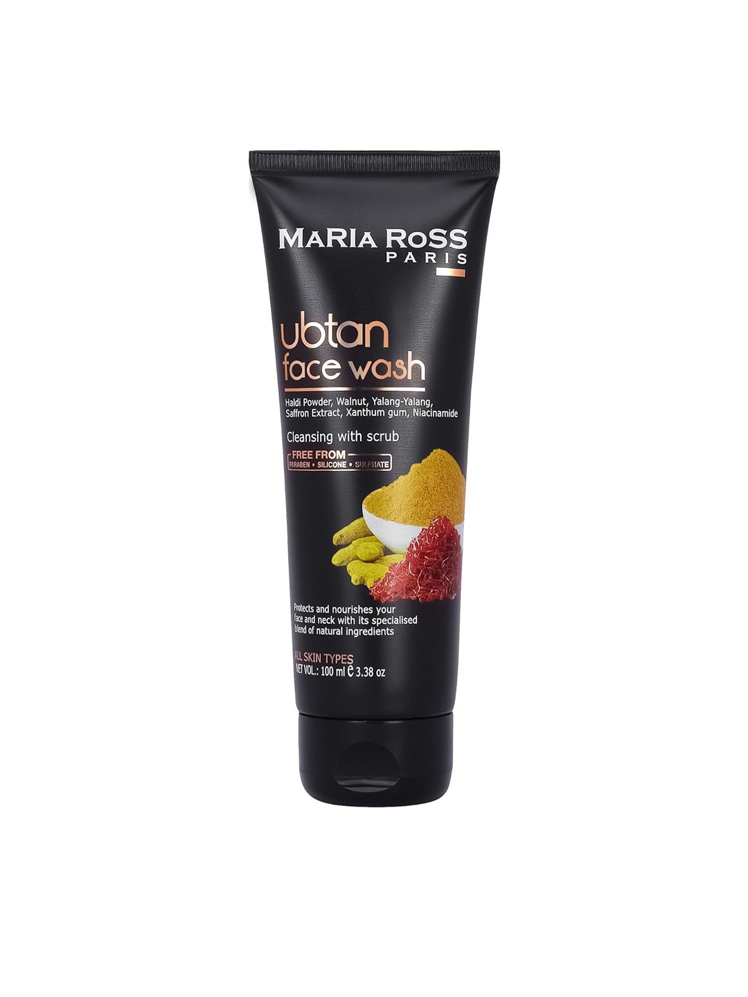 

MARIA ROSS PARIS Tan Removal Ubtan Face Wash- 100 ml, White