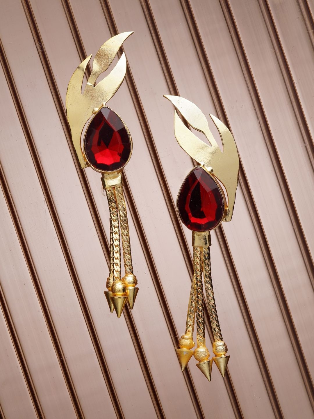 

KPOP Gold Plated Contemporary Drop Earrings