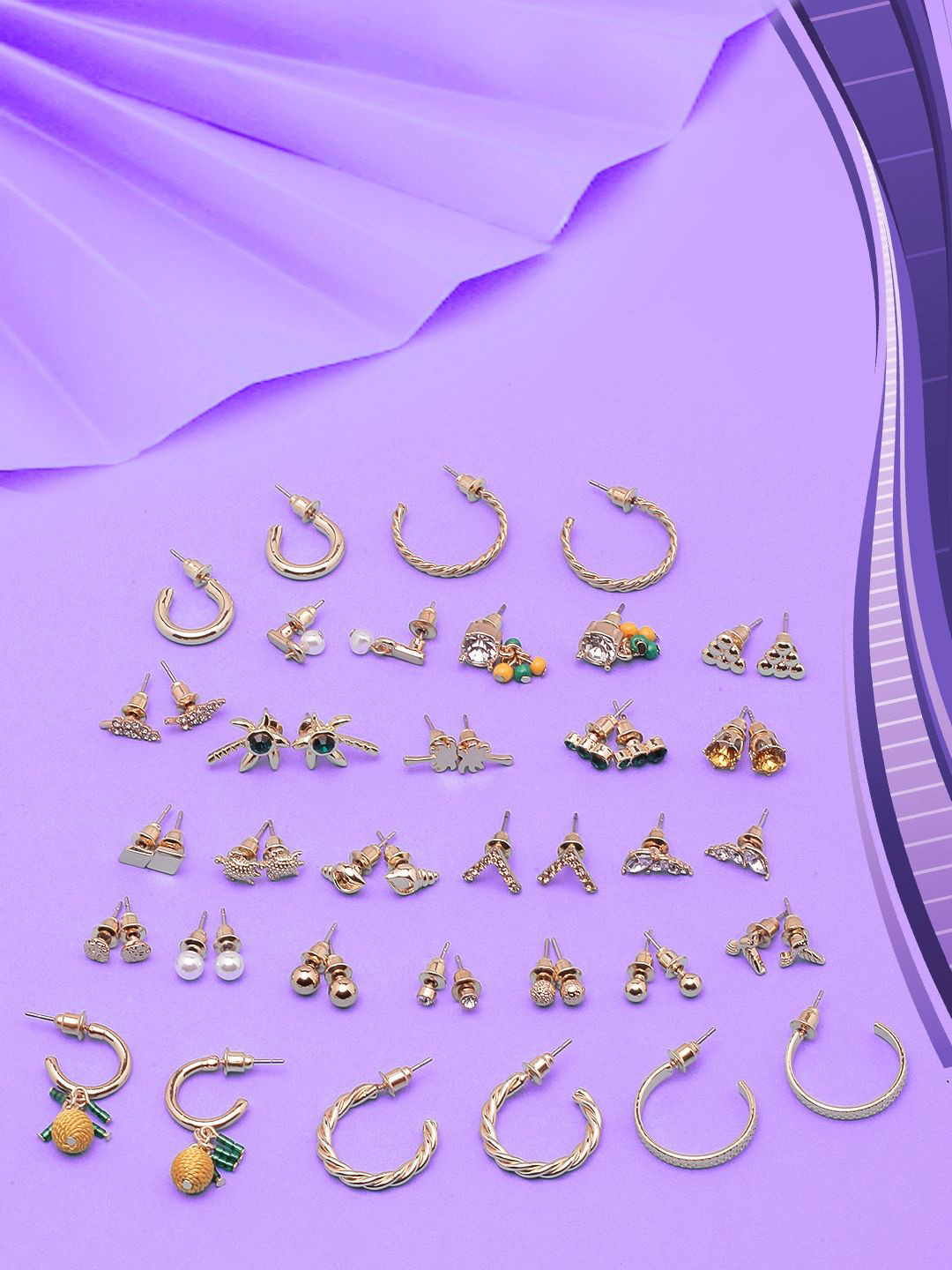 

KPOP Contemporary Drop Earrings, Gold