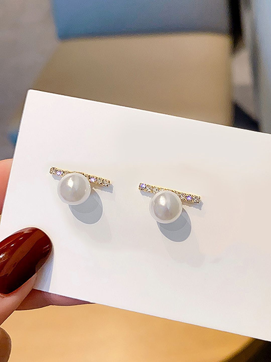 

VAGHBHATT Classic Drop Earrings, Gold