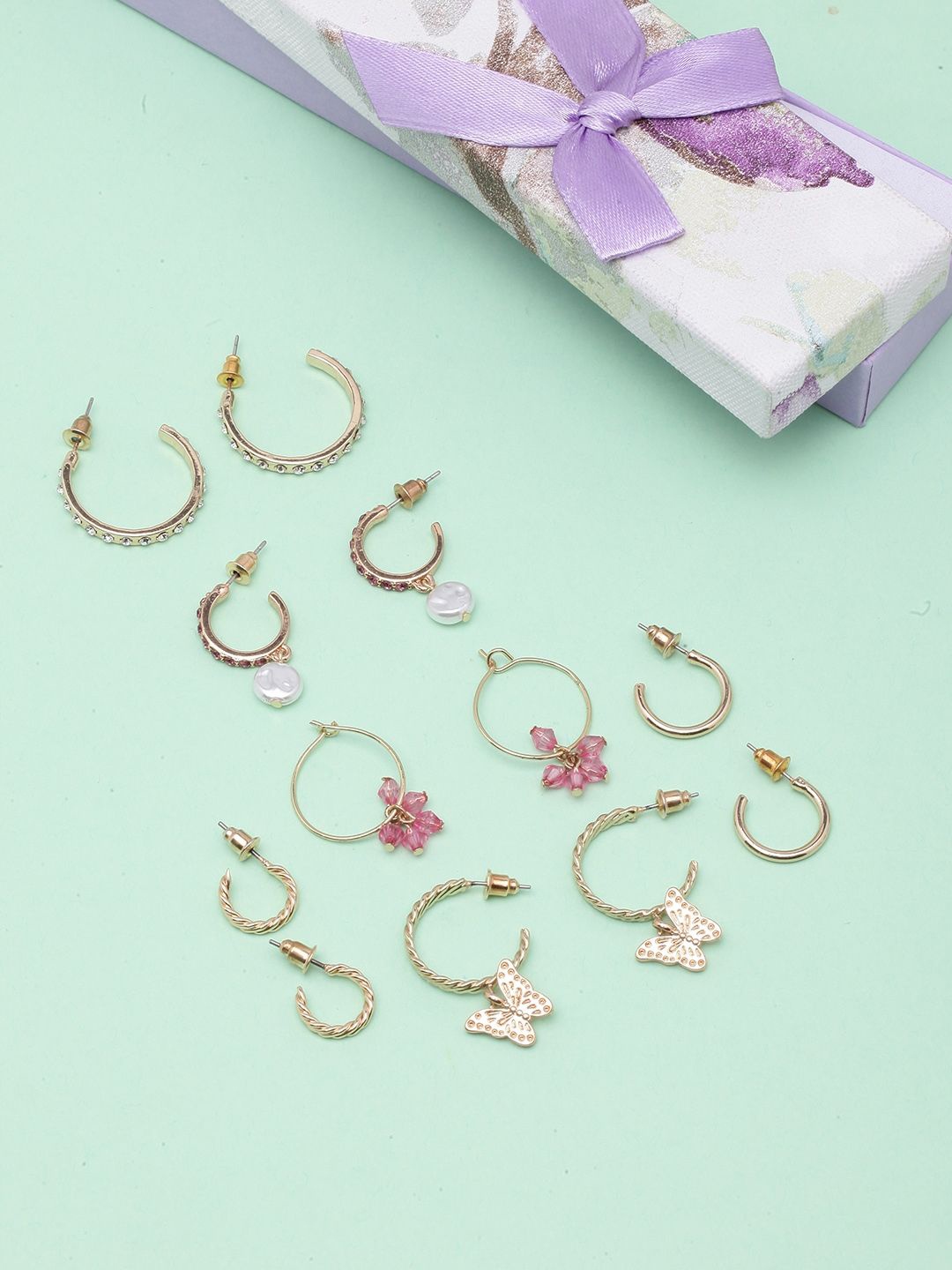 

KPOP Circular Half Hoop Earrings, Gold