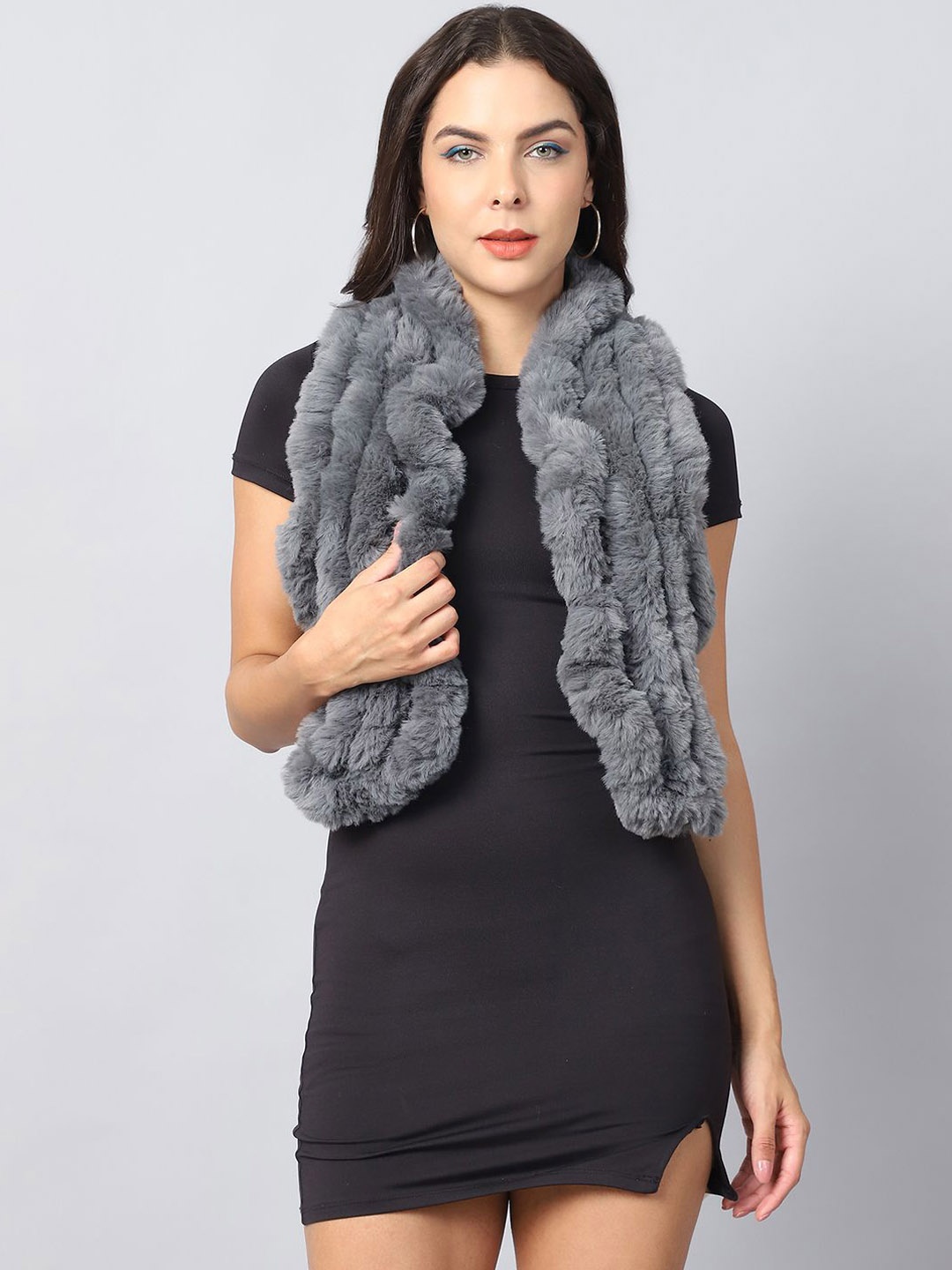 

ELLIS Women Acrylic Mufflers, Grey
