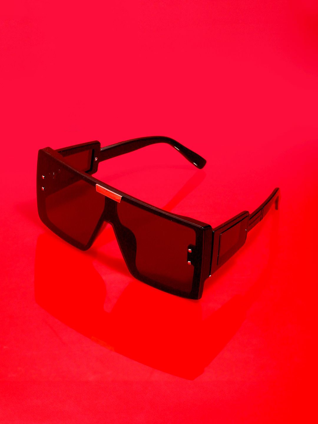 

French Accent Men Square Sunglasses with Polarised Lens AWP24_FASG1092, Black