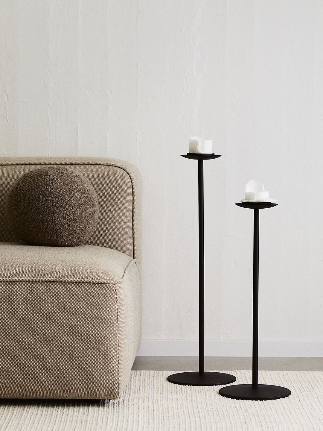

H&M Black Tall Metal Candle Holder