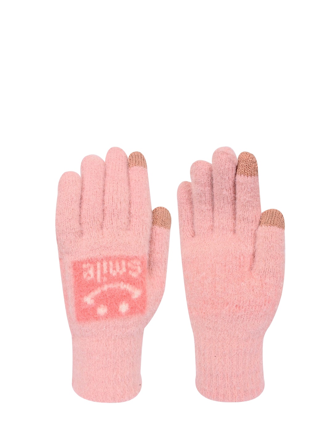 

LOOM LEGACY Women Solid Winter Gloves, Pink