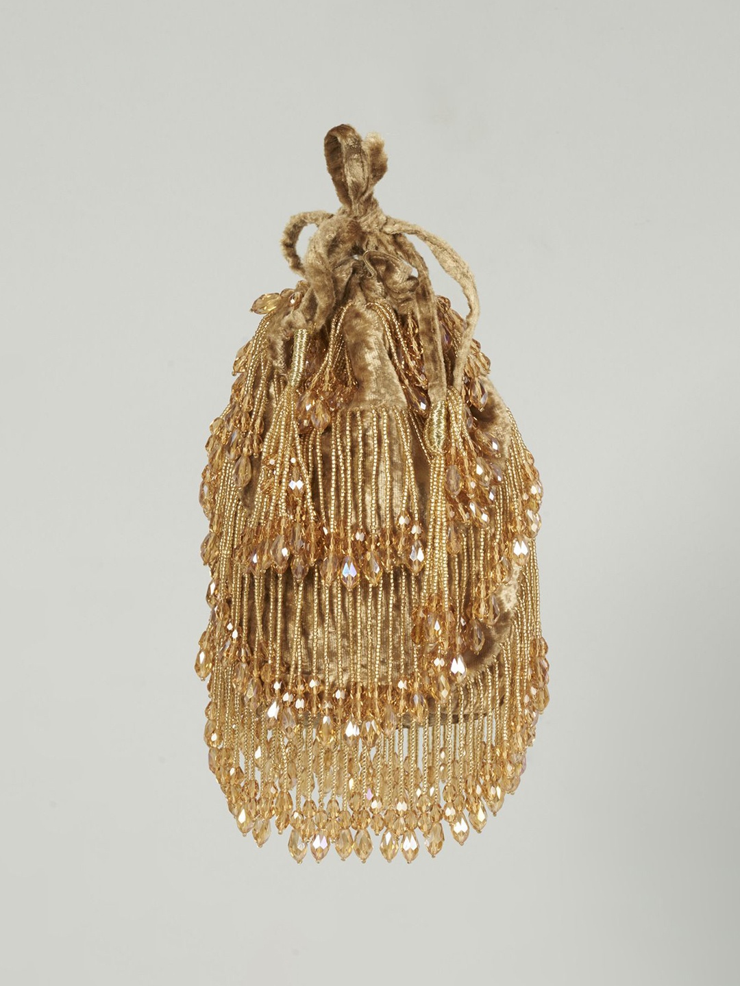 

Aloha by PS Women Embellished Oversized Shopper Hobo Bag with Fringed, Gold