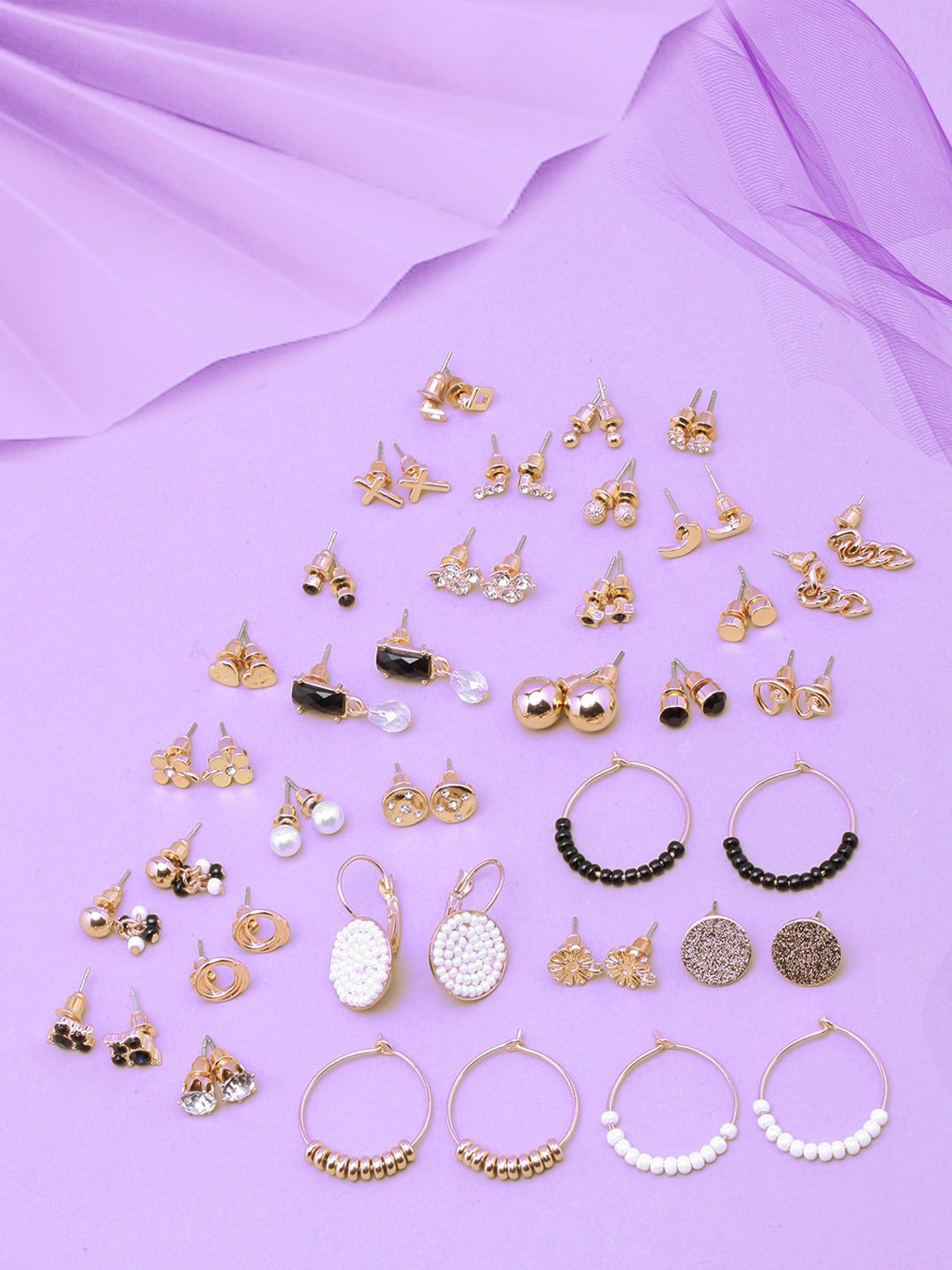 

KPOP Contemporary Drop Earrings, Gold
