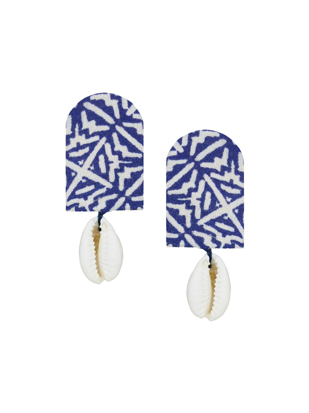 

Sangria Printed Drop Earrings, Blue