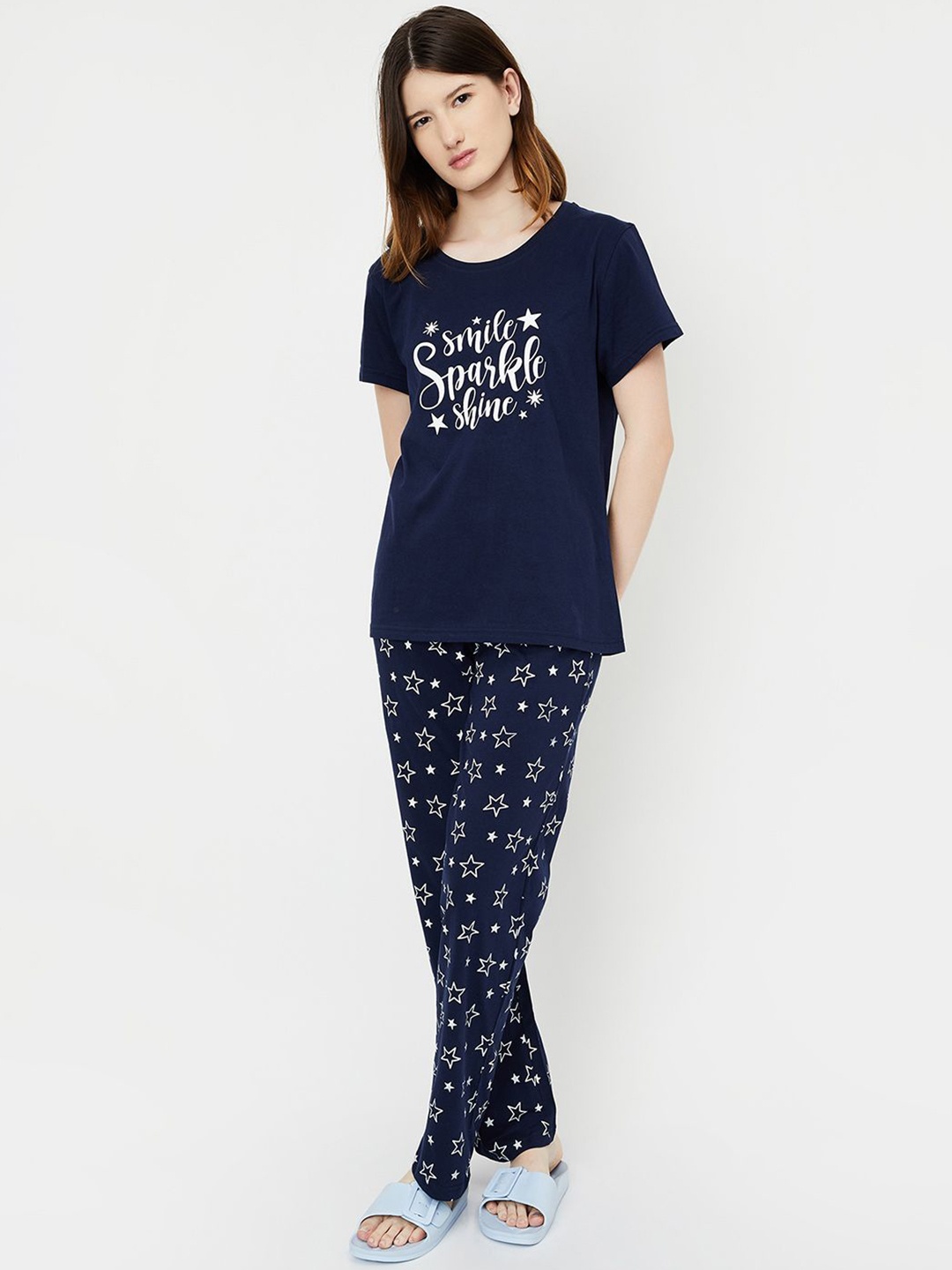 

Max Women Printed Pj Set, Blue