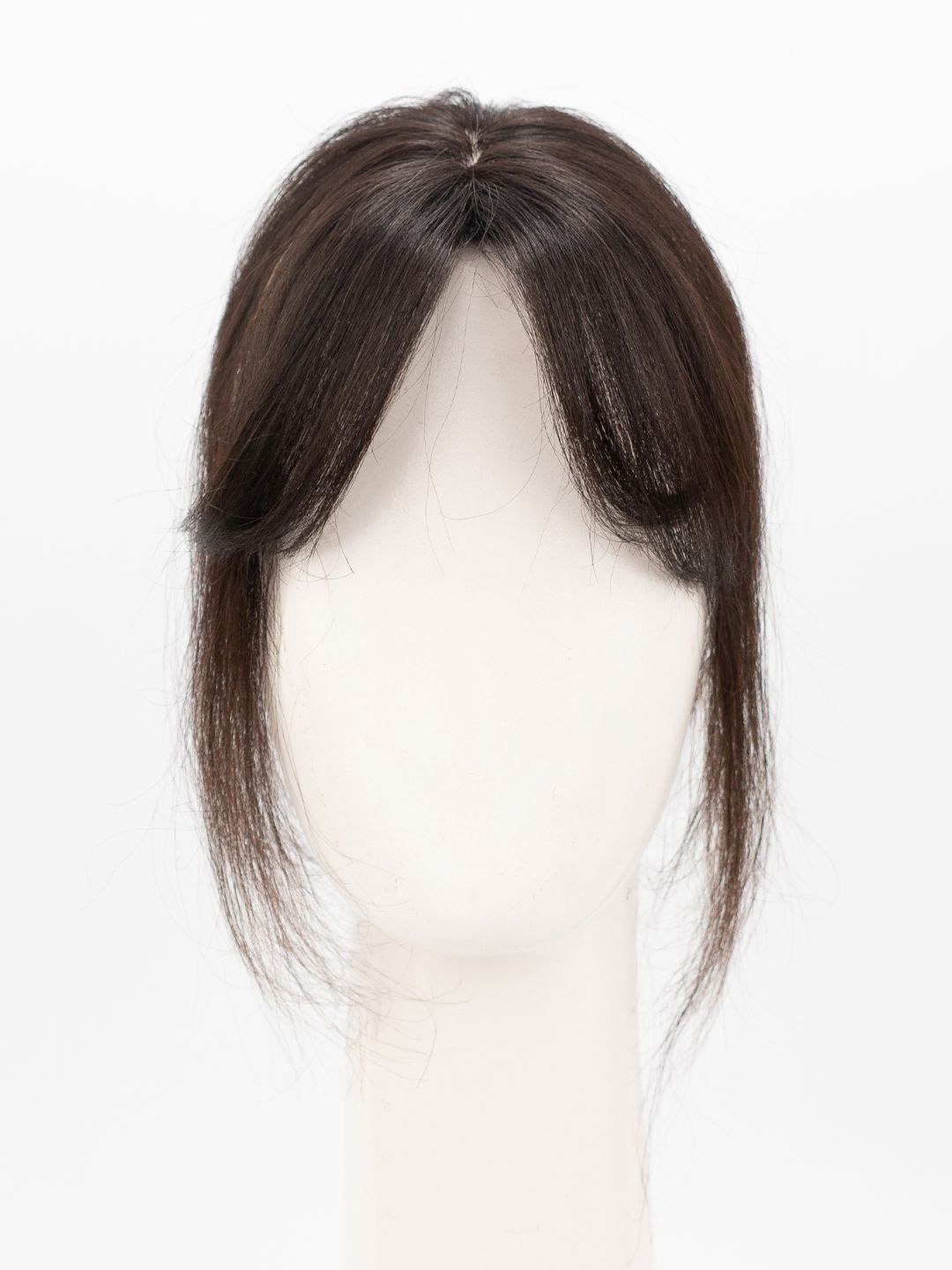 

GEMERIA HAIR Mini Topper With Curtain Bangs - Natural Black Brown
