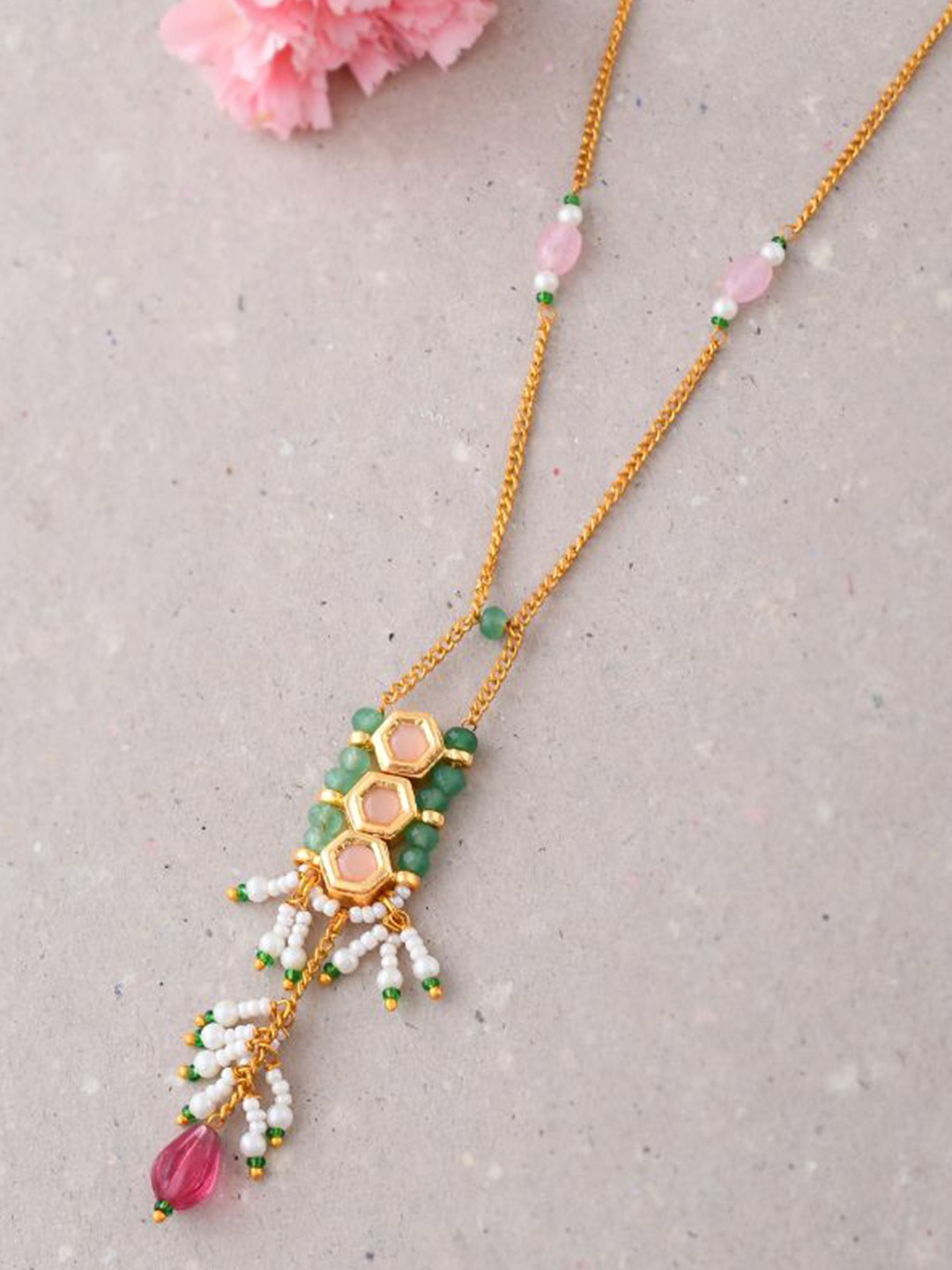 

DASTOOR Brass Gold-Plated Necklace