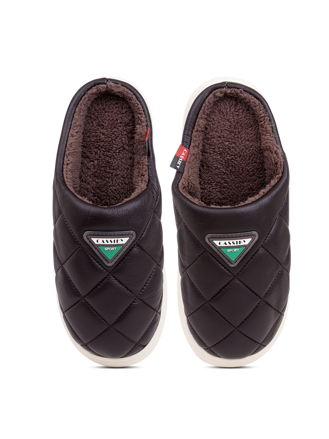 

CASSIEY Men Room Winter Slippers, Coffee brown