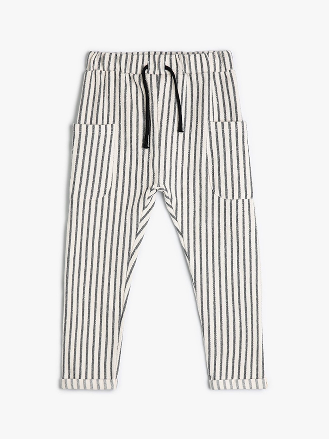 

Koton Boys Striped Regular Fit Track Pant, Grey