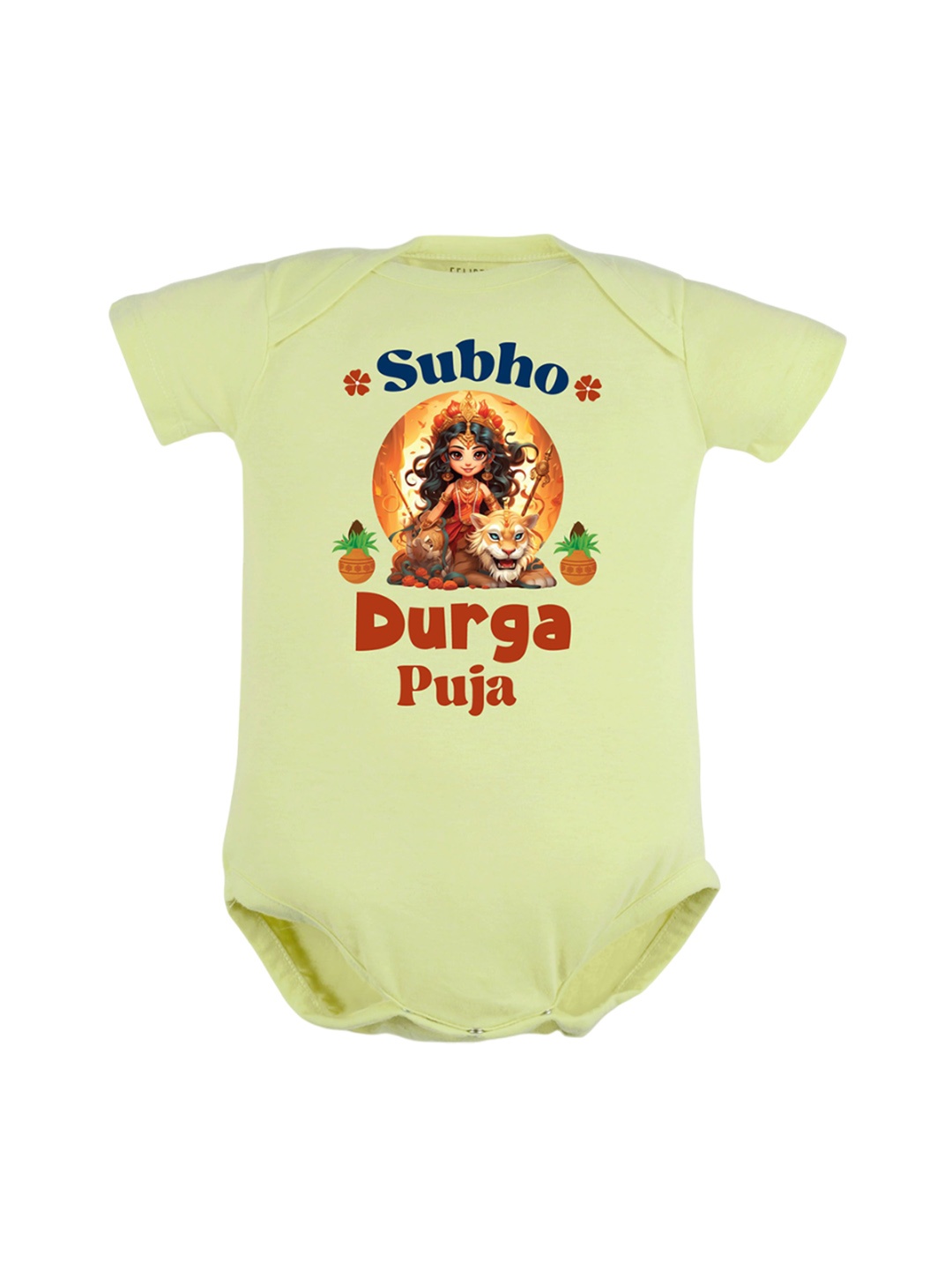 

FFLIRTYGO Infants Printed Pure Cotton Bodysuit, Green
