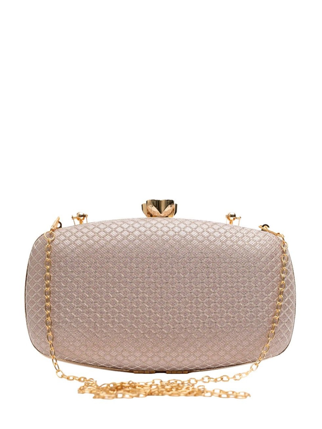 

Vdesi Embellished Box Clutch, Gold