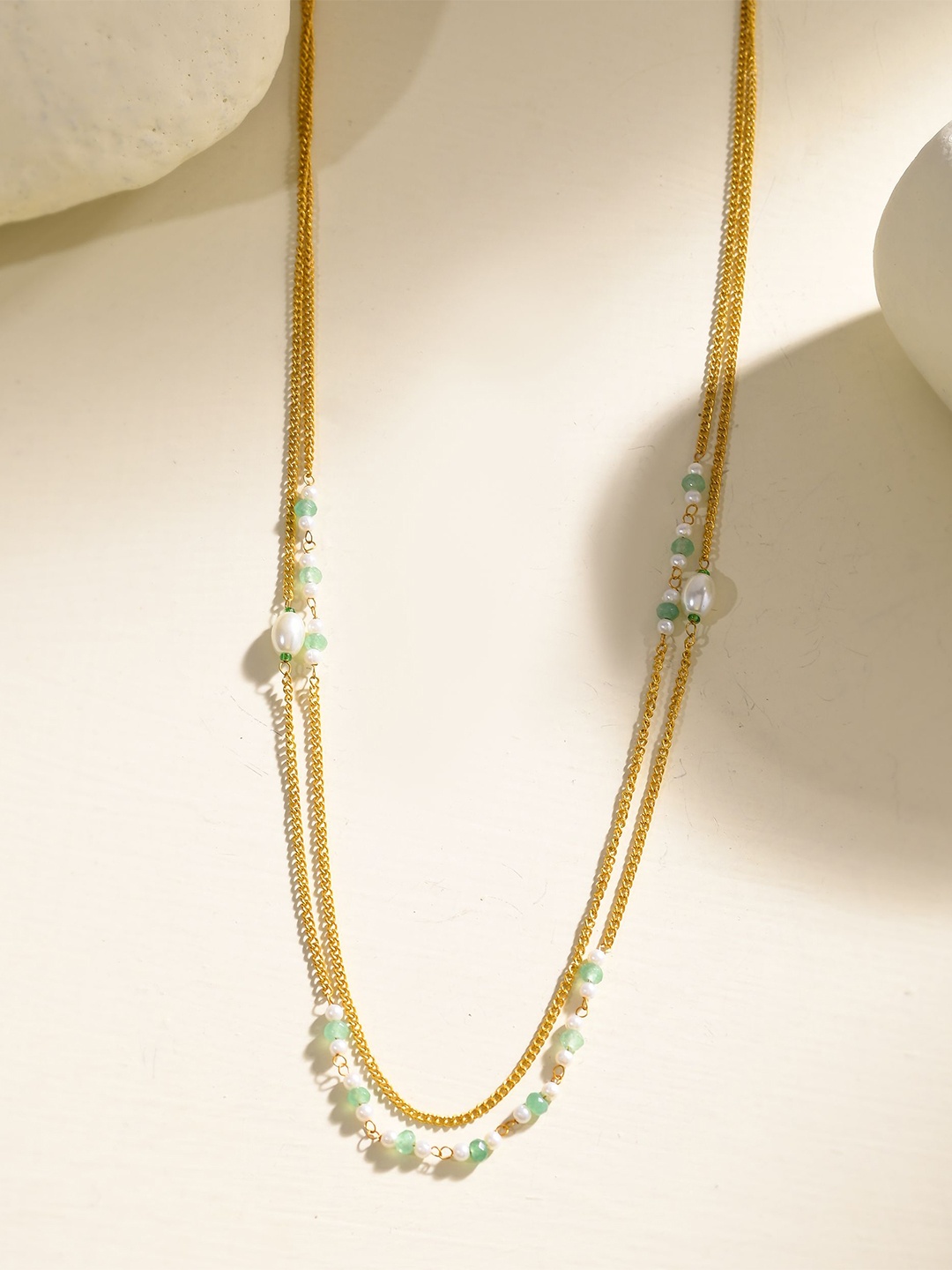 

DASTOOR Brass Gold-Plated Necklace