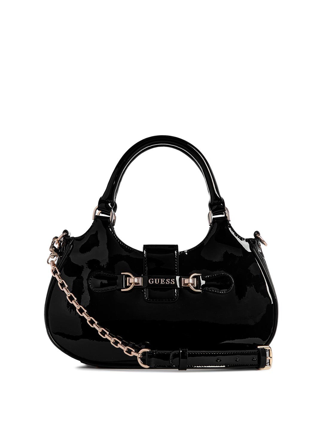 

GUESS Women PU Shopper Satchel, Black