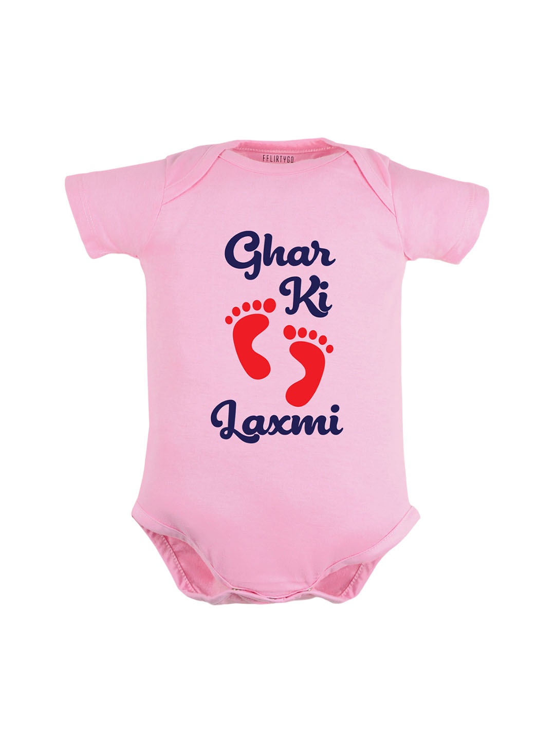 

FFLIRTYGO Infants Durga Puja & Navratri Special Printed Cotton Bodysuit, Pink