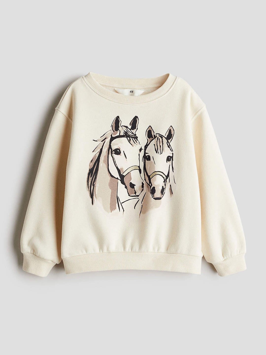 

H&M Girls Printed Sweatshirts, White