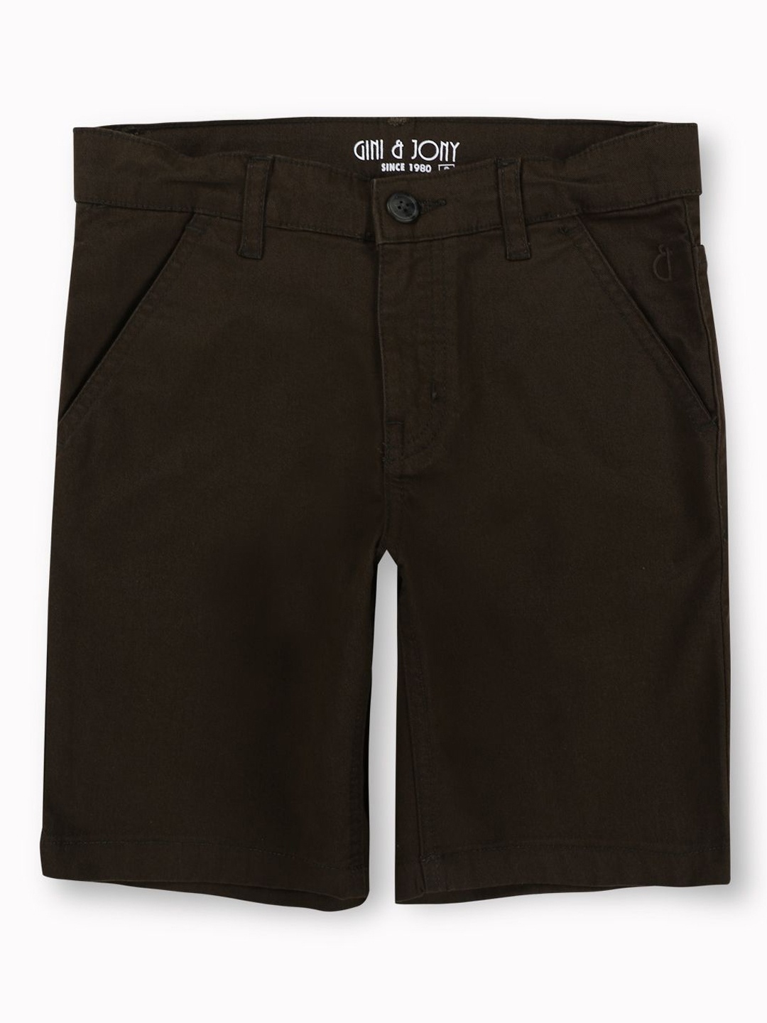 

Gini and Jony Boys Regular Shorts, Olive