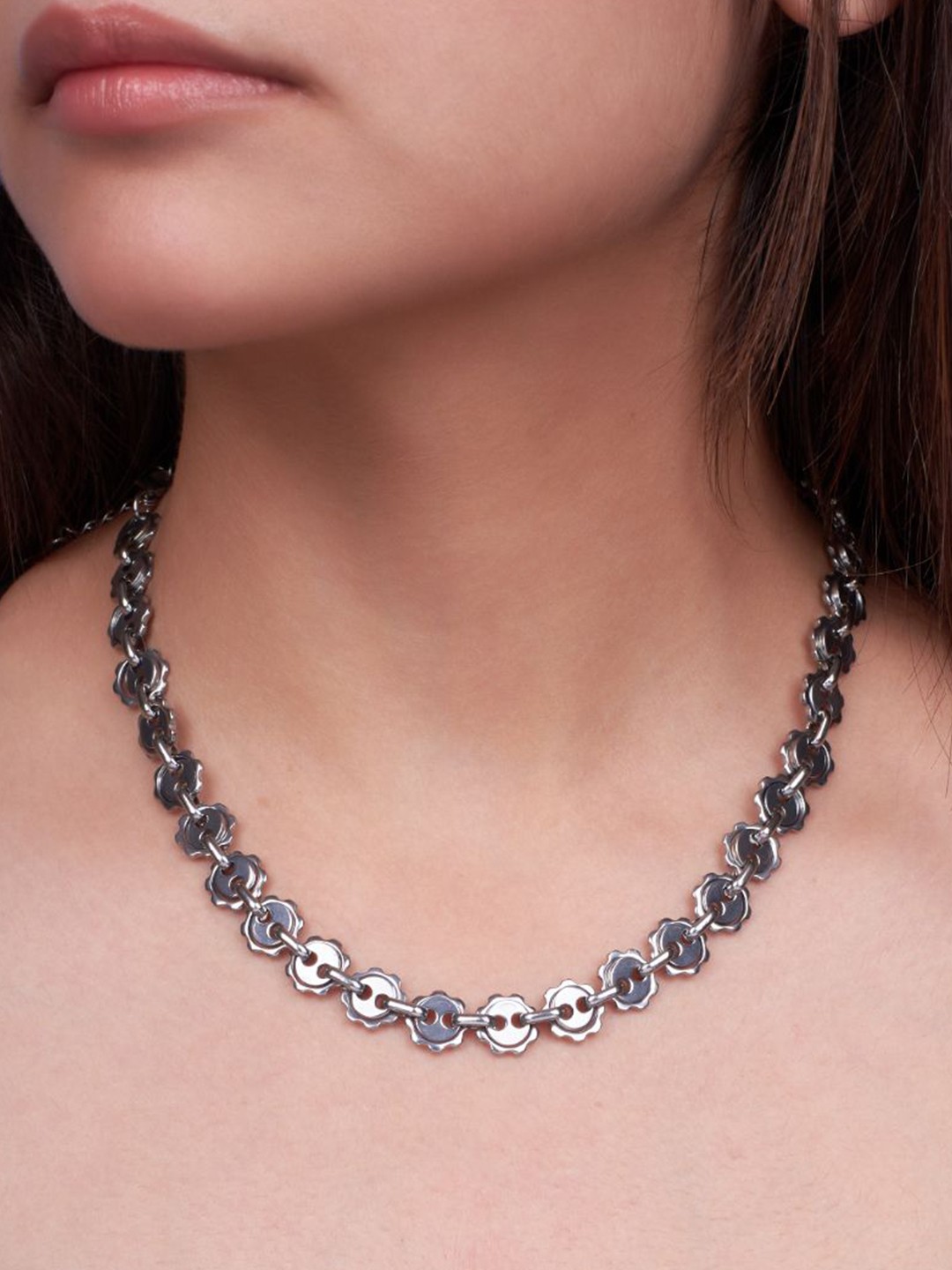 

SALTY Stainless Steel Celestial Chain, Silver
