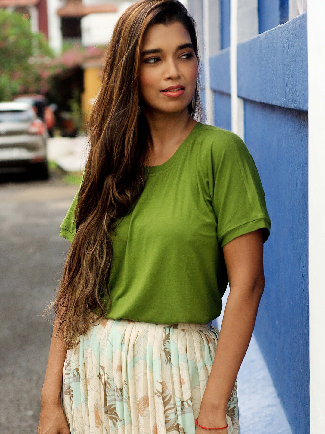 

SALT ATTIRE Women Solid Green Top