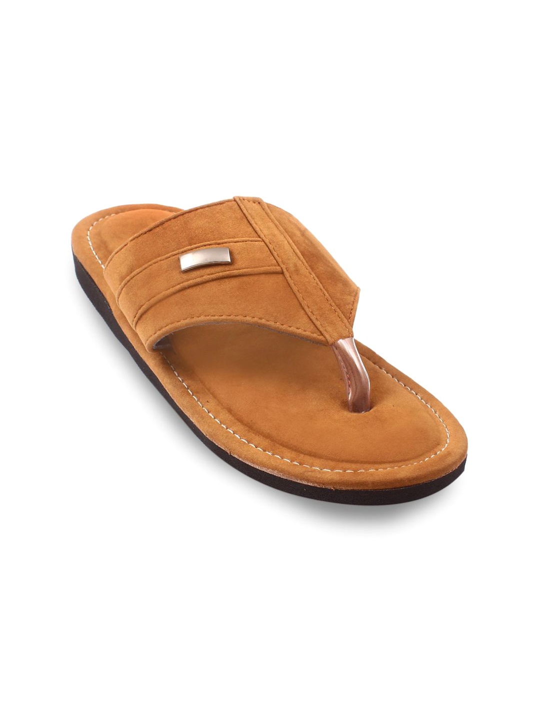 

Apratim Men T-Strap Flats, Tan
