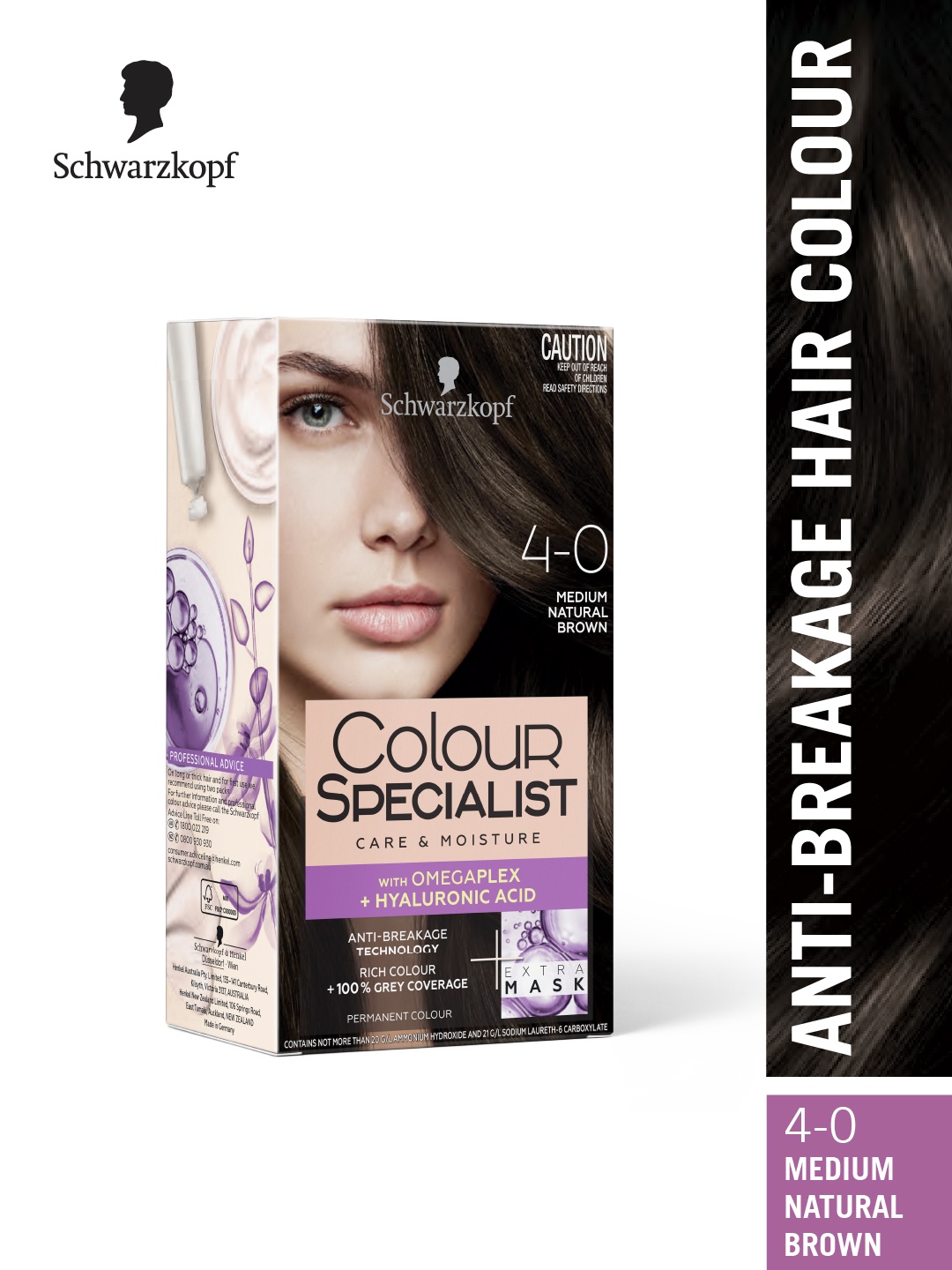 

Schwarzkopf Colour Specialist Permanent Hair Colour 165ml - Medium Natural Brown 4.0