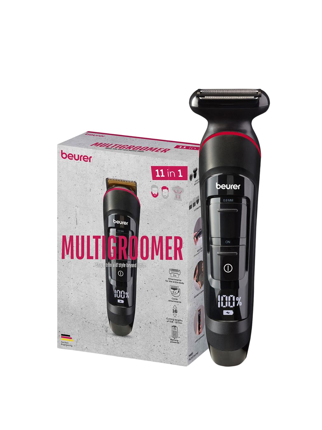 

beurer Mn9x Multigroomer For Trimming & Shaving, Black